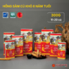 Hồng sâm củ khô Hàn Quốc 6 năm tuổi (Korean Red Ginseng 6Y 11-20 Root) 300g/hộp
