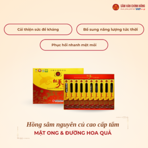 Hồng sâm mật ong Hàn Quốc (Honeyed Korean Red Ginseng) 30g*10 củ/hộp