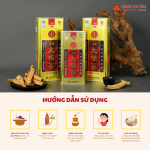 Thái cực sâm củ khô Hàn Quốc (Korean Taekuk Ginseng) 600g/hộp