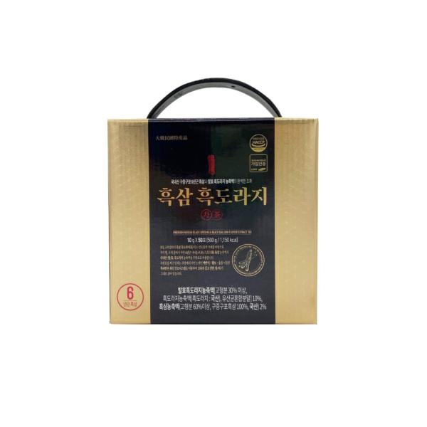 Hắc sâm hắc hoa chuông Stick Premium (10g x 50 stick) - Premium Korean black ginseng & black balloon flower extract