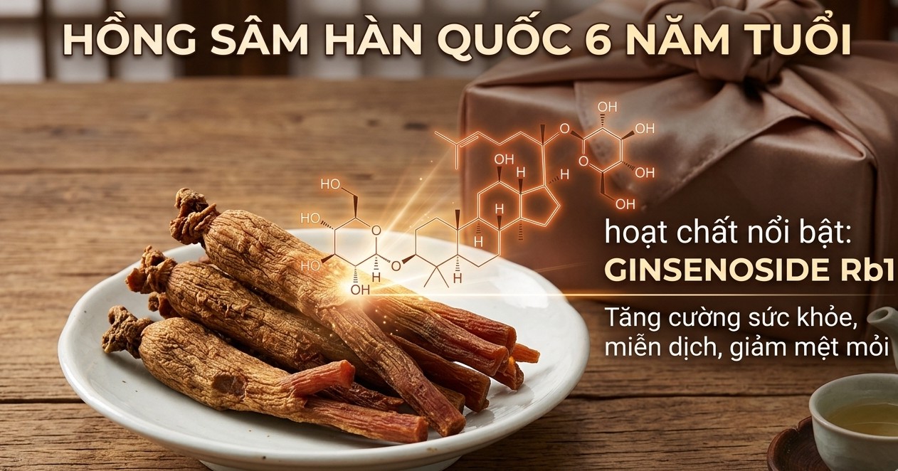 Bật mí sức mạnh phục hồi của Ginsenoside Rb1 trong Hồng sâm 6 năm tuổi