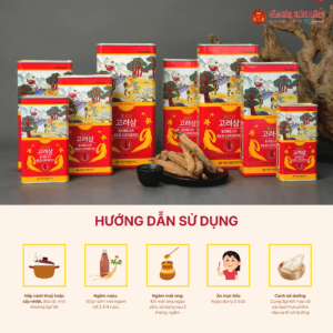 Hồng sâm củ khô 6 năm tuổi (Korean Red Ginseng 6Y 3-5 Root) 75g/hộp 6 Hồng sâm củ khô 6 năm tuổi (Korean Red Ginseng 6Y 3-5 Root) 75g/hộp
