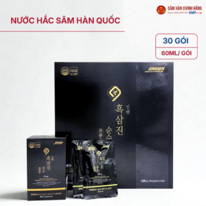 Nước hắc sâm Hàn Quốc (Ginssen Black Ginseng Jin Sunsu) 60ml*30gói/hộp