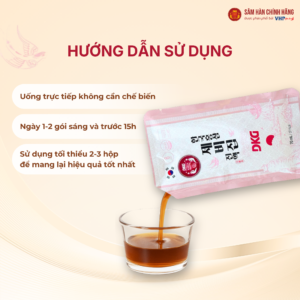 Nước Yến Sào Hồng Sâm DKG (Korean red ginseng Bird's nest Extract DKG) 70ml*30gói/hộp