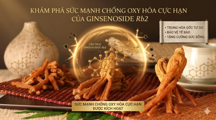 Khám phá sức mạnh chống oxy hóa cực hạn của Ginsenoside Rb2